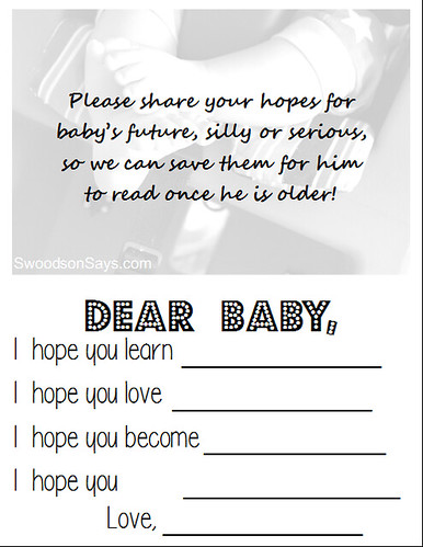 Printable Baby's First Birthday Mad Lib - Swoodson Says