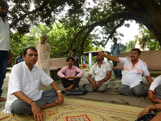 Members of the Gomti Udgham Vikas Samiti at the meeting.