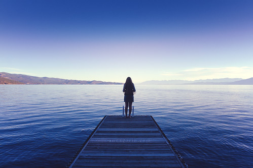morning sky woman water girl silhouette canon landscape person dock montana alone smooth sigma peaceful calm symmetry wharf serenity 7d serene ripples solitary flatheadlake oneperson polson 1750mm