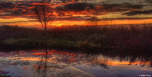 uk england sunrise dawn countryside canal stream lincolnshire chesterfield rpovey