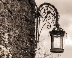 Lantern, B&W - Photo of Châteaubourg