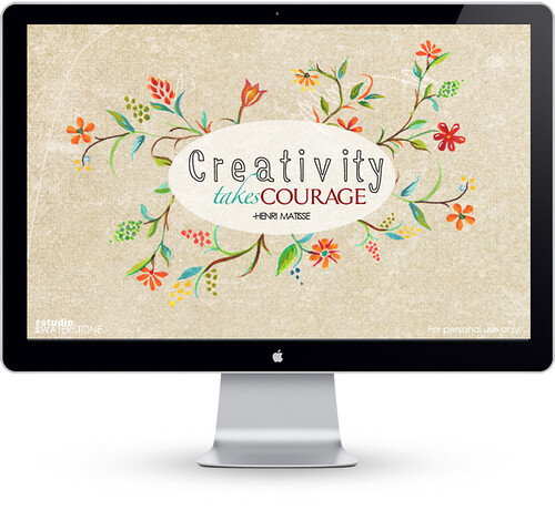 Creativity Takes Courage Desktop Wallpaper