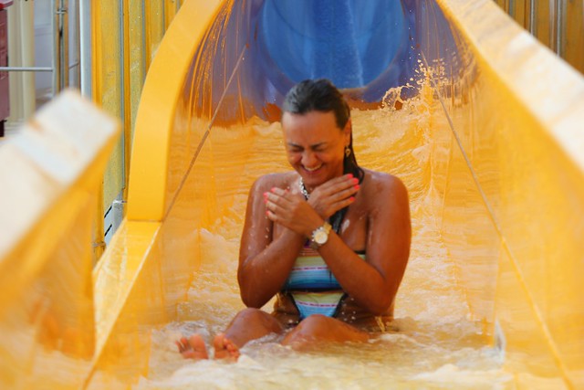 AquaDunk water slide on the Disney Magic