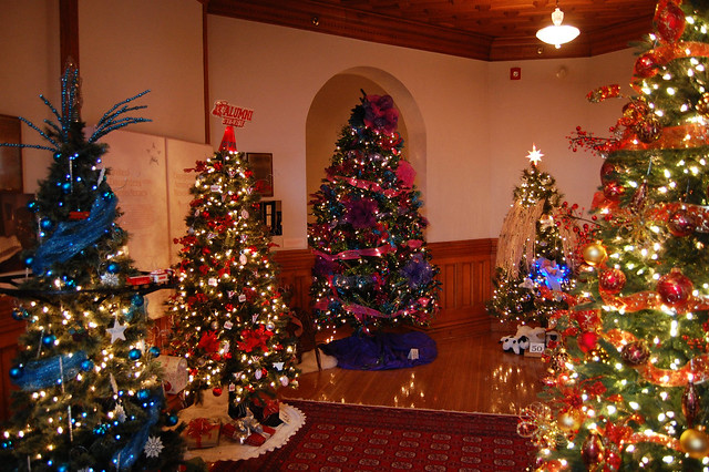 Over 80 Christmas trees light the way through the Southwest Virginia Museum
