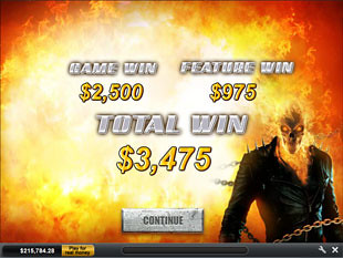 Ghost Rider Free Spins Prize