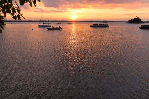 sunset boats island vermont unitedstates highgate