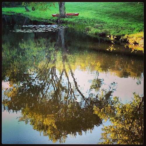 reflection nature square pond newengland canoe squareformat mayfair onawalk iphoneography instagramapp