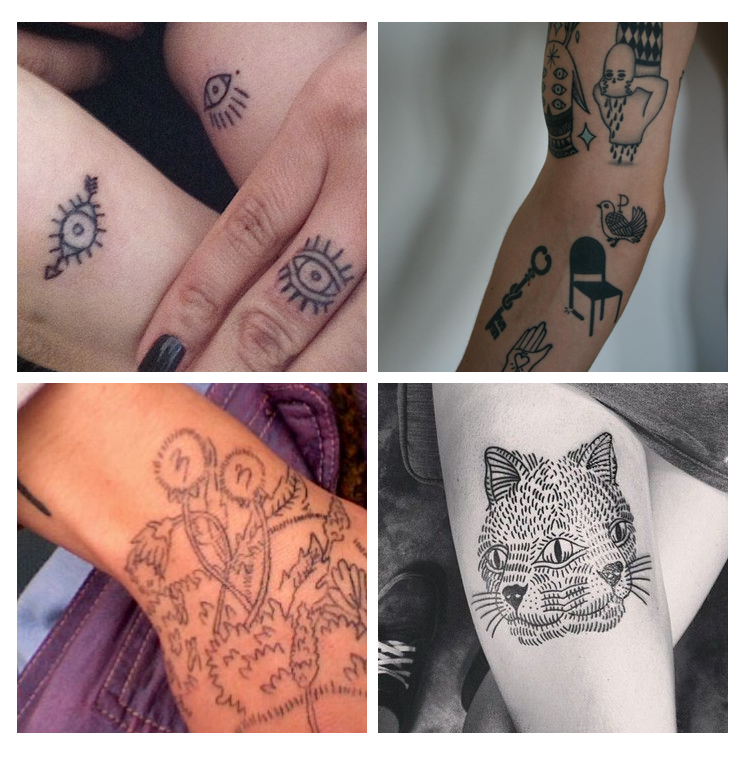 cute and girly tattoos black and white part 3