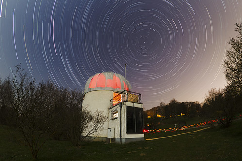 astronomy night sky observatory linz startrails lightpollution canoneos550d sigma10mmf28 fisheye polaris