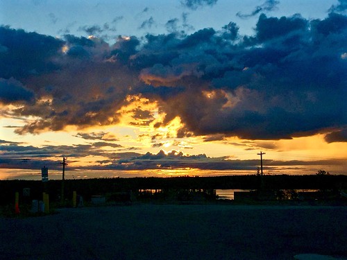 lake clouds sunrise airport yellowknife greatslavelake takenatwork