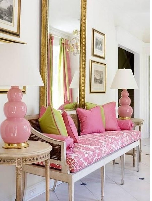 Red & Pink Decor on Living After Midnite