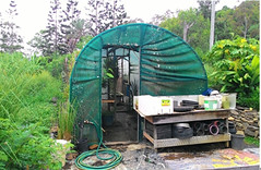 用來育苗用的溫室。圖片來源：林貞妤。