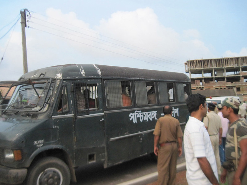 Swami Aseemananda was carry put by this police van