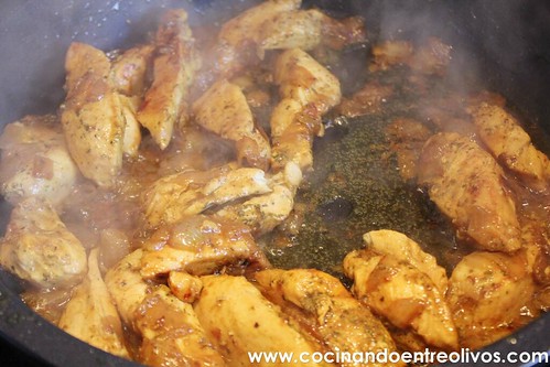 Pollo almendrado con miel www.cocinandoentreolivos (15)