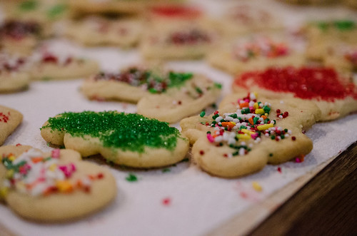 Christmas Cookies with sprinkles