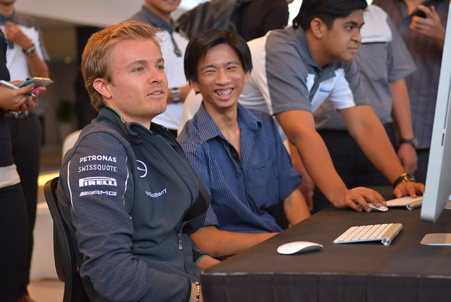 Meet N Greet Nico Rosberg Lewis Hamilton Petronas