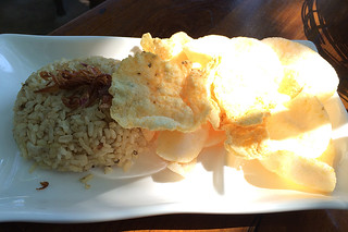 Bali - Rice and crackers