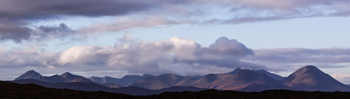 morning mountains clouds sunrise landscape cuillins westerross applecross culduie