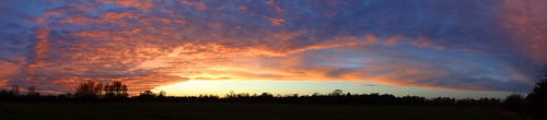 sunset sky london field train birmingham panoramic route colourful hs2