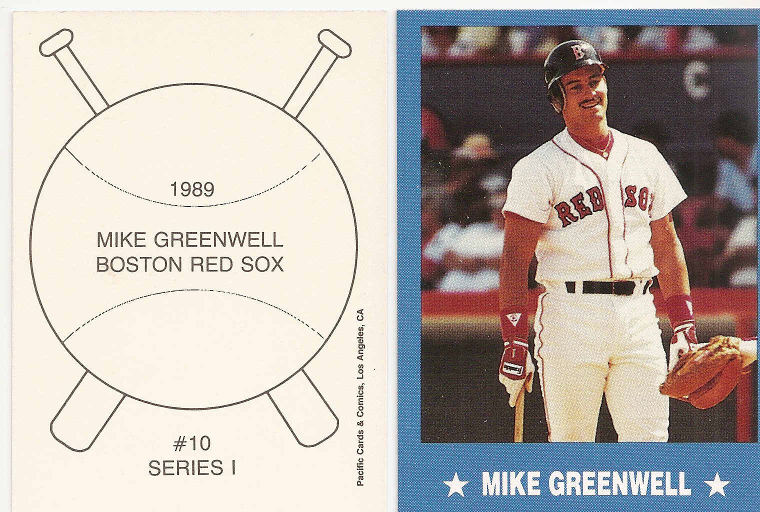 Mike Greenwell Barry Colla Postcard Sets Red Sox 