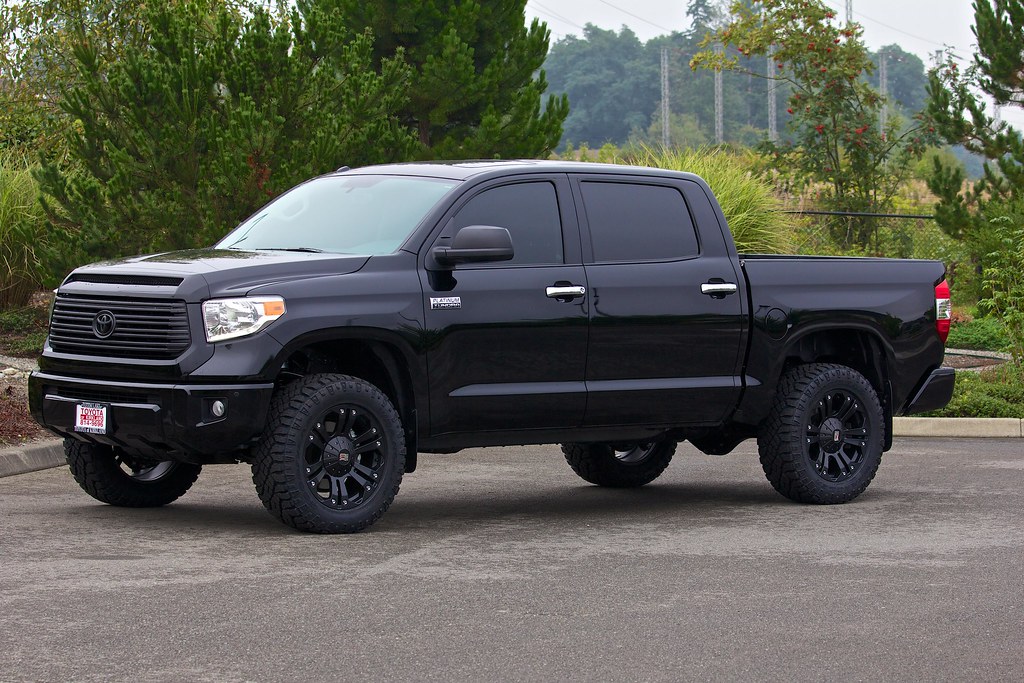 2014 Platinum Attitude Black - Leveled with Wheels | Toyota Tundra Forums