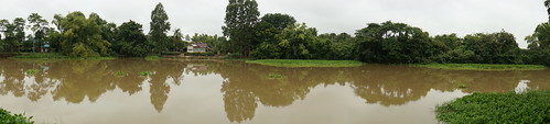panorama river thailand thachin suphanburi doembang