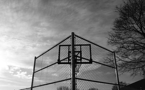 sunset white black basketball clouds fence court backboard illinois afternoon outdoor springfield rim 2014