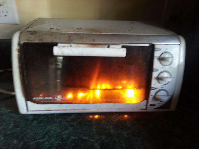 toaster oven fire | Flickr - Photo Sharing!