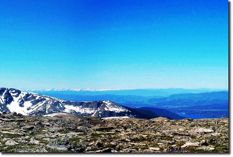 Grand Lake is seen looking SW from Flattop Mt. 1