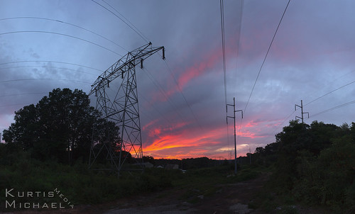 sunset panorama massachusetts fisheye powerlines hdr grafton millbury