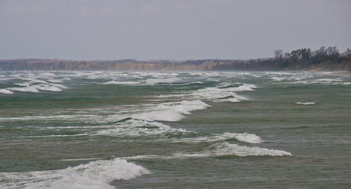 beach waves windy gale sandbanksprovincialpark pec spume force10 explored 20131102