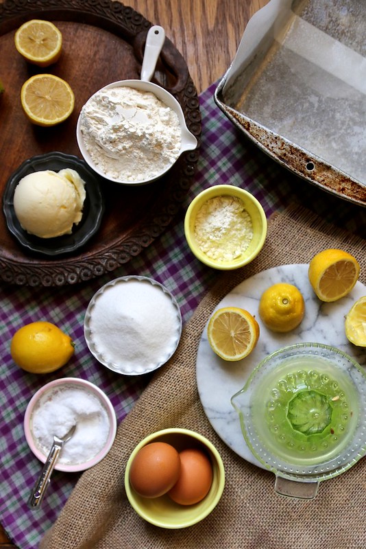 recipe ingredients for lemon bars