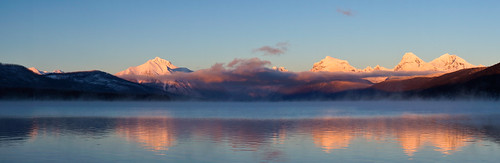 park sunset mountain lake montana glacier national glaciernationalpark mcdonald alpenglow crownofthecontinent lakemcdonald