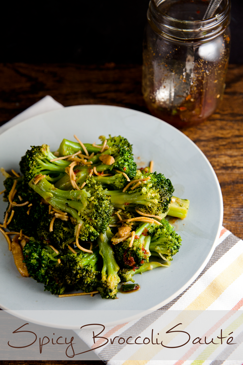 Spicy Broccoli Sauté is such an easy side dish – on the table in under 20 minutes! // @HealthyDelish