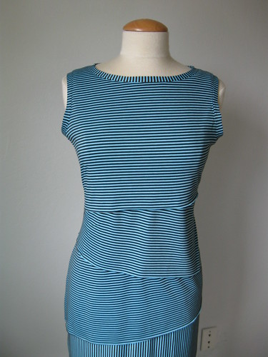 SunnyGal Studio Sewing: Vogue 8904 Dress, fun with stripes