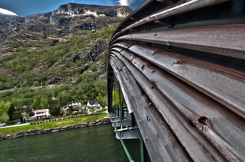bridge norway river norge arch og bro flåm aurland bru vestlandet elv sogn fjordane glulam flaam fretheim limtre flåmselva