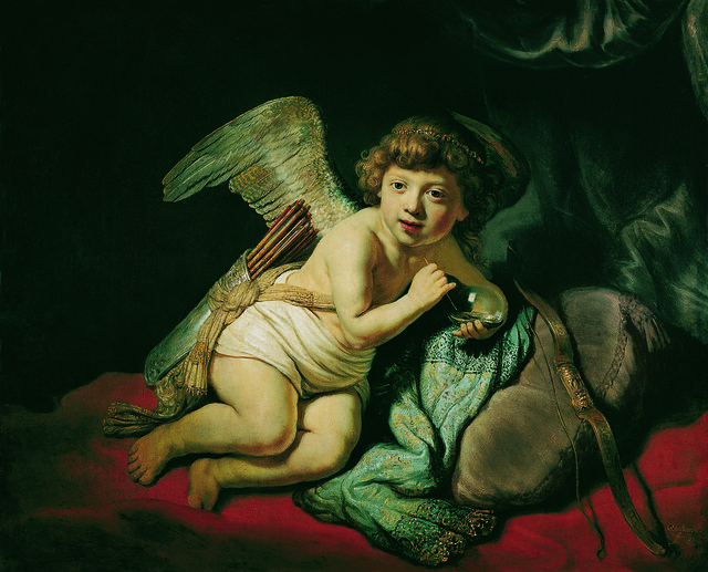 Cupid with the Soap Bubble