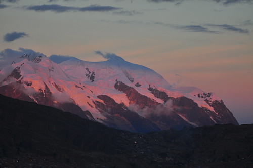 sunset snow atardecer bolivia andes moutain lapaz illimani