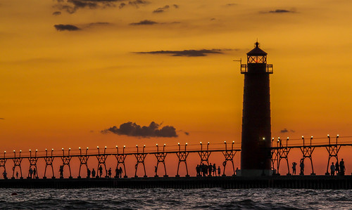 summer sky people lighthouse beach water evening pier michigan august lakemichigan grandhaven westmichigan 2011 kevinpovenz