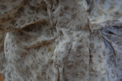 The Fashionable Past--Antiques: An 1880s Cotton Print Bustle Dress