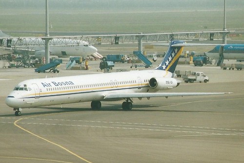 AMSTERDAM AUGUST 2003 AIR BOSNA DOUGLAS MD81 T9-AAC