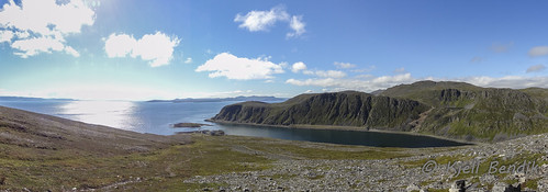 norway norge himmel fjell hav finnmark blå påtur magerøya naturoglandskap turlaget kjelvikskaret