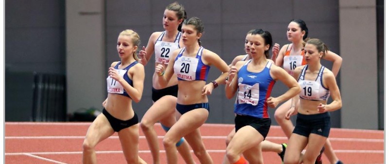 Veřejný závod na 1500 metrů v atletické hale ve Vítkovicích