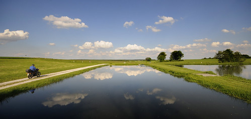 himmel wolken teich