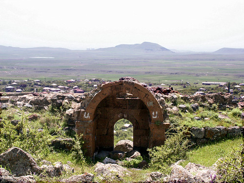 2006 armenia kosh architdetail landscape nature rock shape village aragatsotn arch