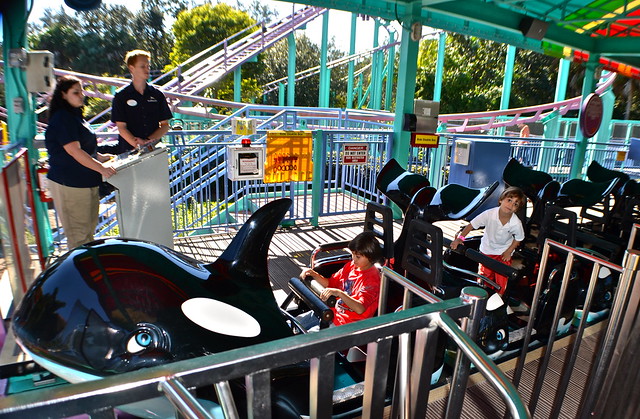 Sea World Orlando Florida- Roller coaster for kids