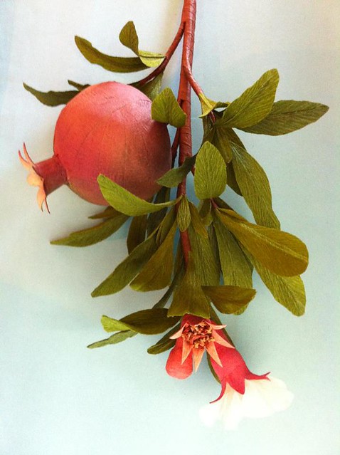 surprise ball paper pomegranates