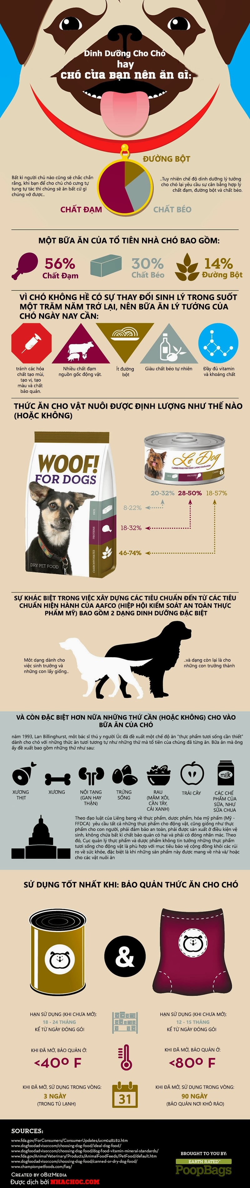 Infographic - Chó của bạn nên ăn gì?