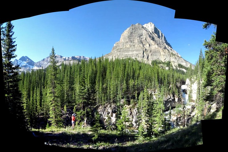 Stitched video panorama of Noetic Peak and Block Mountain from the Cascade River Trail
