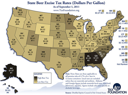 state-beer-excise-tax-rates-2011